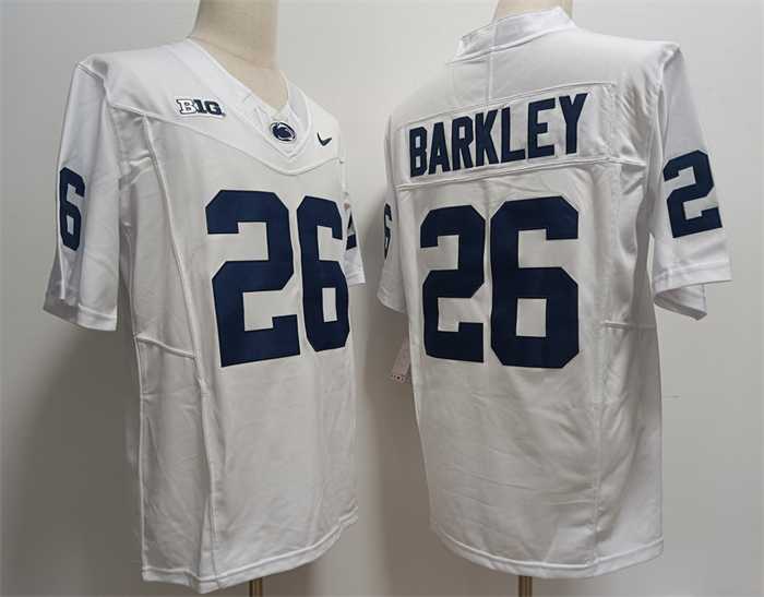 Men's Penn State Nittany Lions #26 Saquon Barkley White Stitched Jersey,We sell and wholesale Men's Penn State Nittany Lions #26 Saquon Barkley White Stitched Jersey on line form chian!